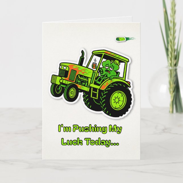 Workplace Humor Hangover Funny St. Patricks Karte (Vorderseite)