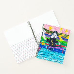 Workshop für Kinderkunstwerke Notizbuch