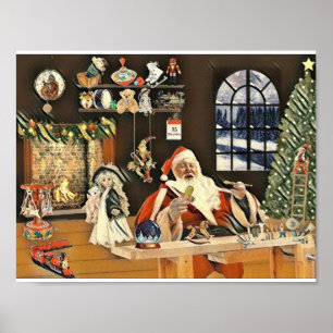 Workshop im Santa's House Picasso Art Poster