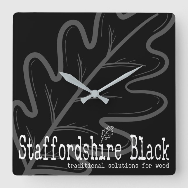 Workshop-Uhr Quadratische Wanduhr (Vorderseite)