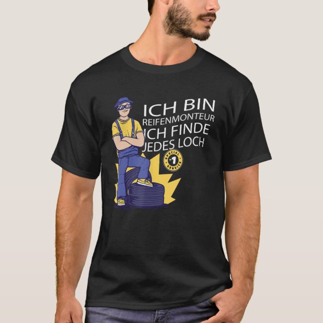 Workshop zum Reifenwechsel T-Shirt (Vorderseite)
