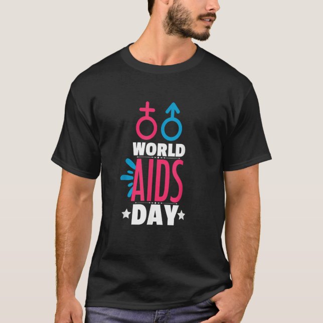 World AIDS Day HIV & AIDS Awareness Man Woman T-Shirt (Vorderseite)