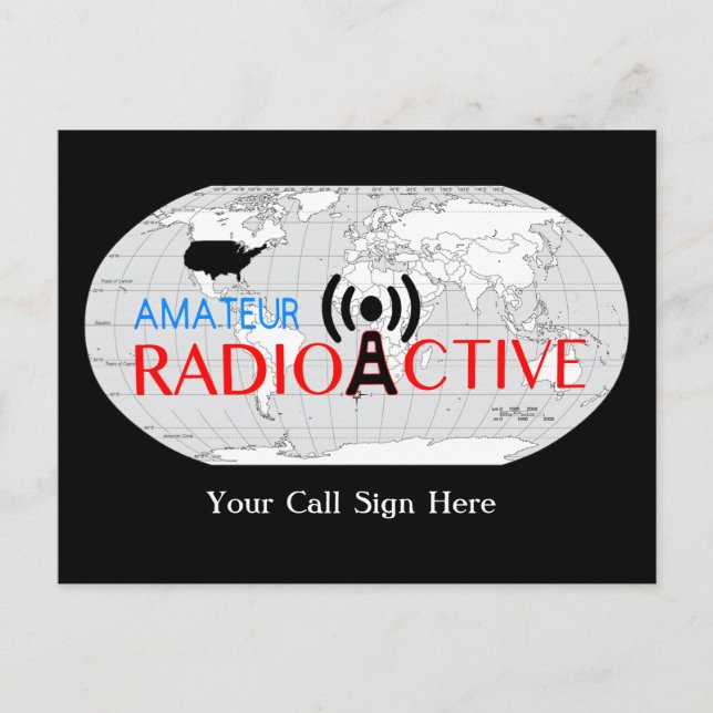 World Amateur Radio Active Postkarte (Vorderseite)