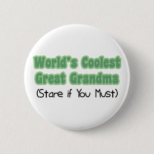 World' coolste große Großmutter s Button