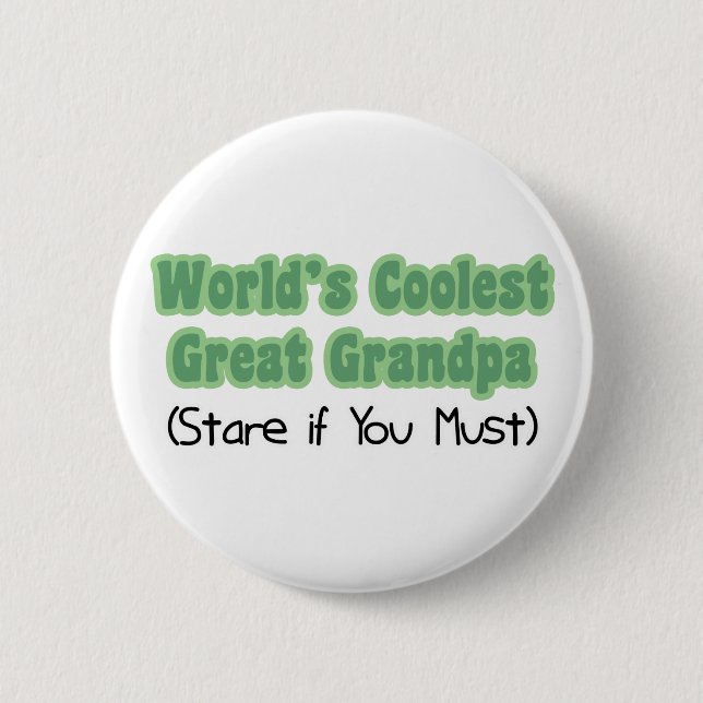 World' coolster großer Großvater s Button (Vorderseite)
