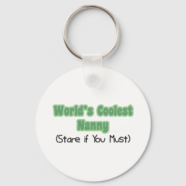 World' das Coole Kindermädchen Schlüsselanhänger (Vorderseite)