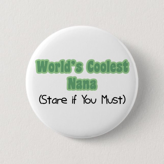 World' s coolste Nana Button (Vorderseite)