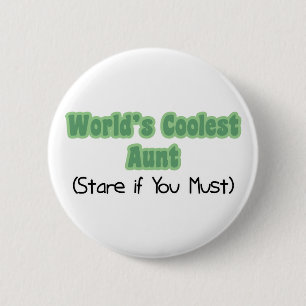 World' s coolste Tante Button