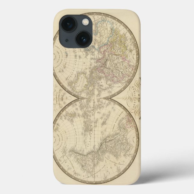 World Atlas Map Case-Mate iPhone Hülle (Rückseite)