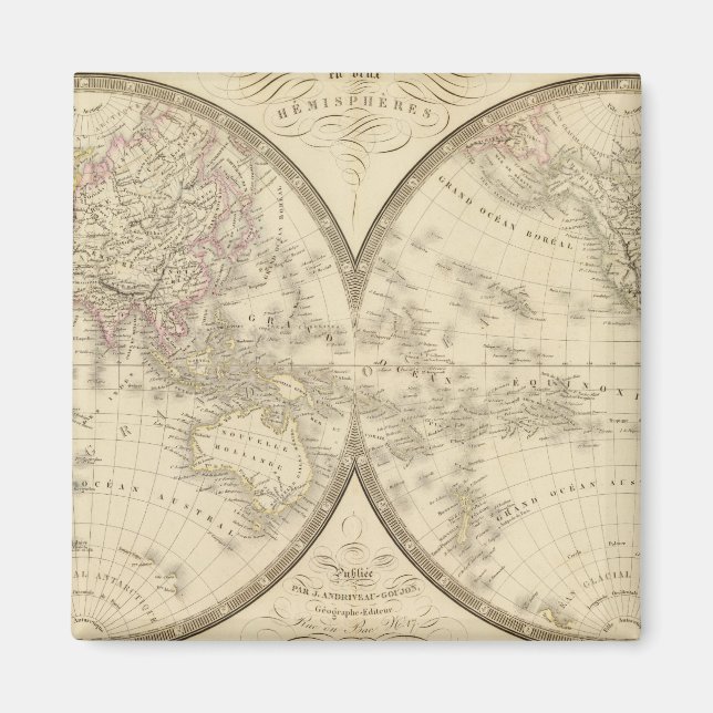 World Atlas Map Magnet (Vorne)