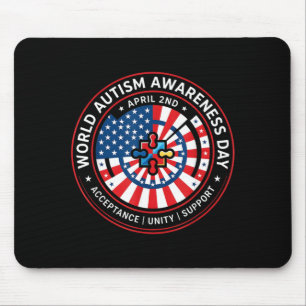 World Autism Awareness Day 2nd April Band Merchand Mousepad