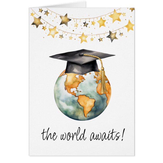 World Awaits Congratulations Graduate Greeting  (Vorne)