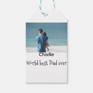 world best dad ever photo name date simple fathers geschenkanhänger