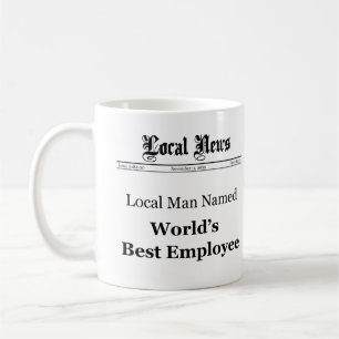 World Best Employee Classic Newspaper Tasse (Men)