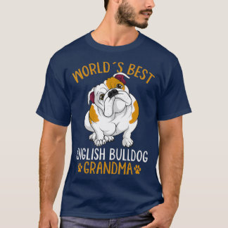 World Best English Bulldog Oma Dog Owner T-Shirt