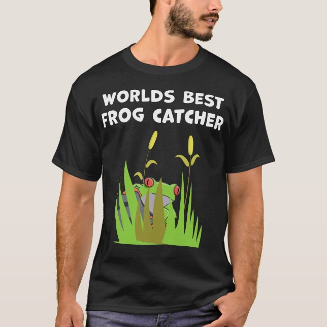 World Best Frog Catcher Gift Lago Amphibien T-Shirt (Vorderseite)