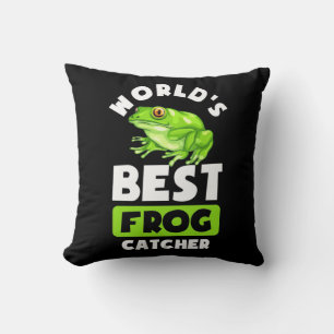 World Best Frog Catcher Kissen