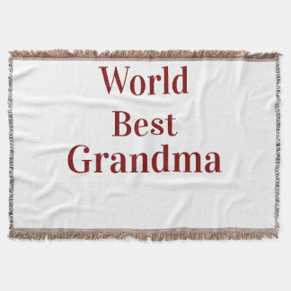 World best Grandma grandmother grandparents pink n Decke
