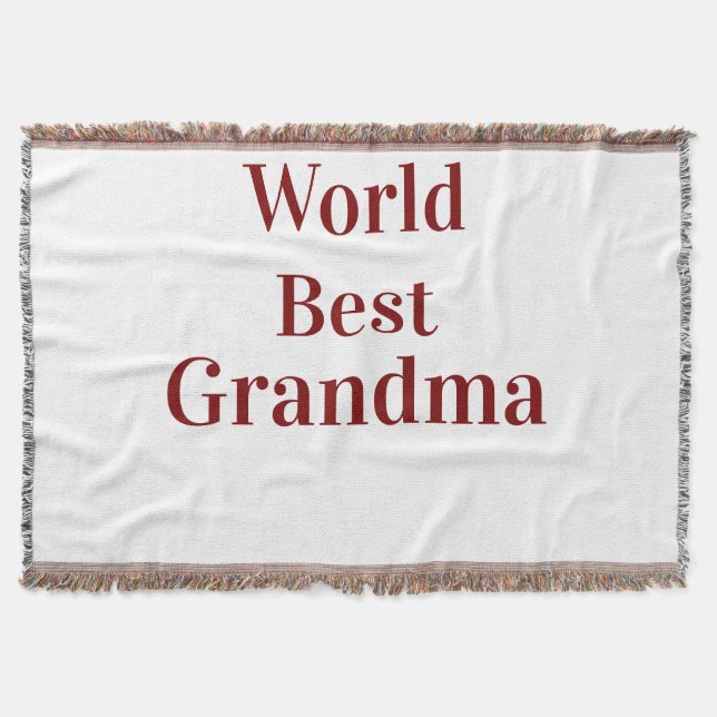 World best Grandma grandmother grandparents pink n Decke (Vorderseite)