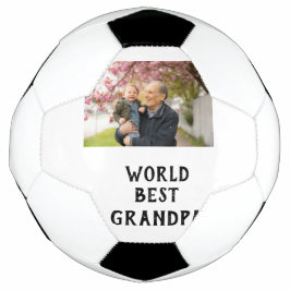 World best Grandpa photo name father's day grandpa Fußball