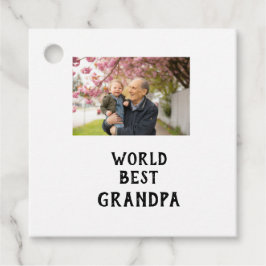 World best Grandpa photo name father's day grandpa Geschenkanhänger