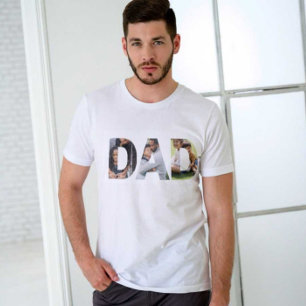 World Best Modern Vater Print White T - Shirt