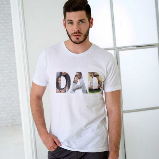 World Best Modern Vater Print White T - Shirt (Von Creator hochgeladen)