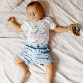 'World Best Mommy' 1. Mother's Day Keepake Baby Strampler