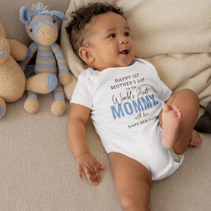 'World Best Mommy' 1. Mother's Day Keepake Baby Strampler