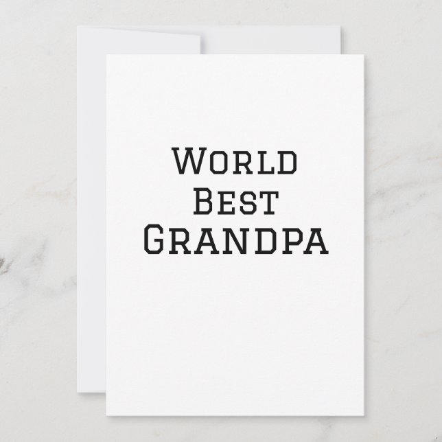 World Best Opa hinzufügen Namen Text Sport Text ei Einladung (Vorderseite)