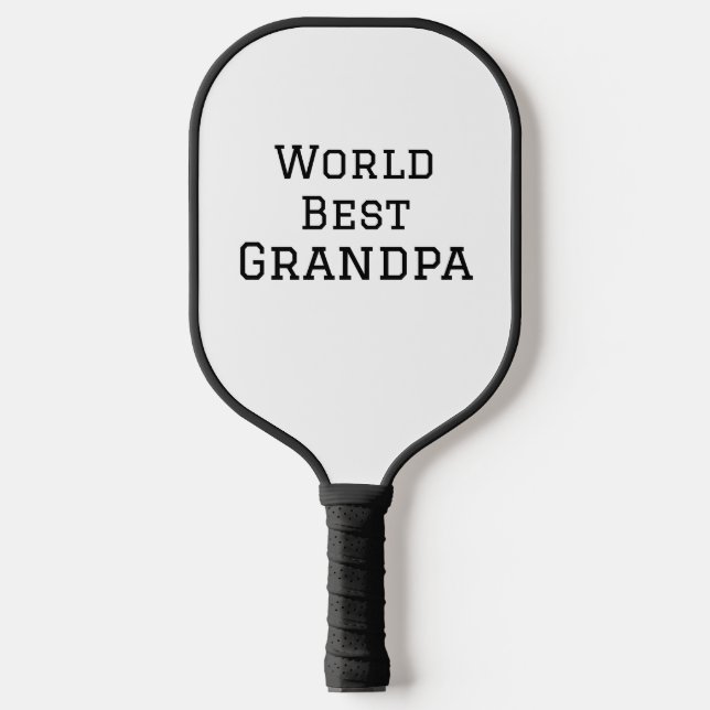 World Best Opa hinzufügen Namen Text Sport Text ei Pickleball Schläger (Vorderseite)