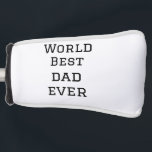 World Best Papa jemals Fett Name Text Sport Text Golf Headcover<br><div class="desc">Gestaltung</div>