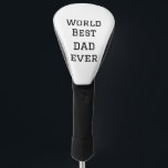 World Best Papa jemals Fett Name Text Sport Text Golf Headcover<br><div class="desc">Gestaltung</div>