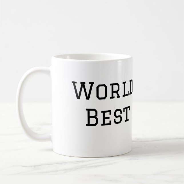 World Best Papa jemals Fett Name Text Sport Text Kaffeetasse (Links)