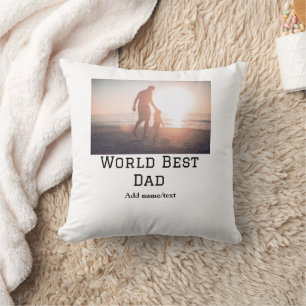 World Best Papa jemals Fett Name Text Sport Text Kissen