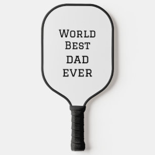 World Best Papa jemals Fett Name Text Sport Text Pickleball Schläger