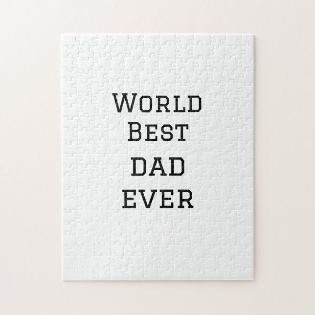 World Best Papa jemals Fett Name Text Sport Text Puzzle (Vertikal)