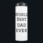 World Best Papa jemals Fett Name Text Sport Text Thermosbecher<br><div class="desc">Gestaltung</div>