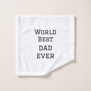 World Best Papa jemals Fett Name Text Sport Text Waschlappen