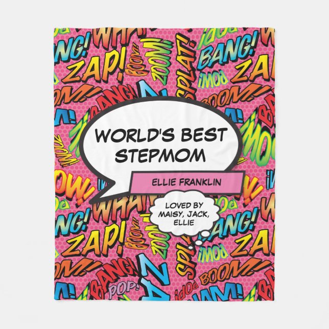 World Best Stepama Fun Girly Pink Fleecedecke (Vorderseite)