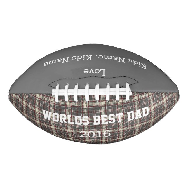 World Best Vater, Customizable Football Gift, (Vorderseite)