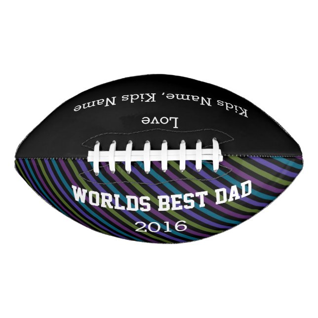 World Best Vater, Customizable Football Gift, (Vorderseite)