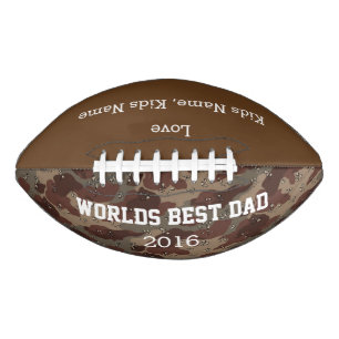 World Best Vater, Customizable Football Gift,