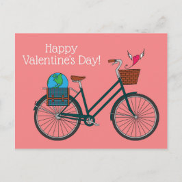 World Bike Happy Valentine's_Blush Postkarte