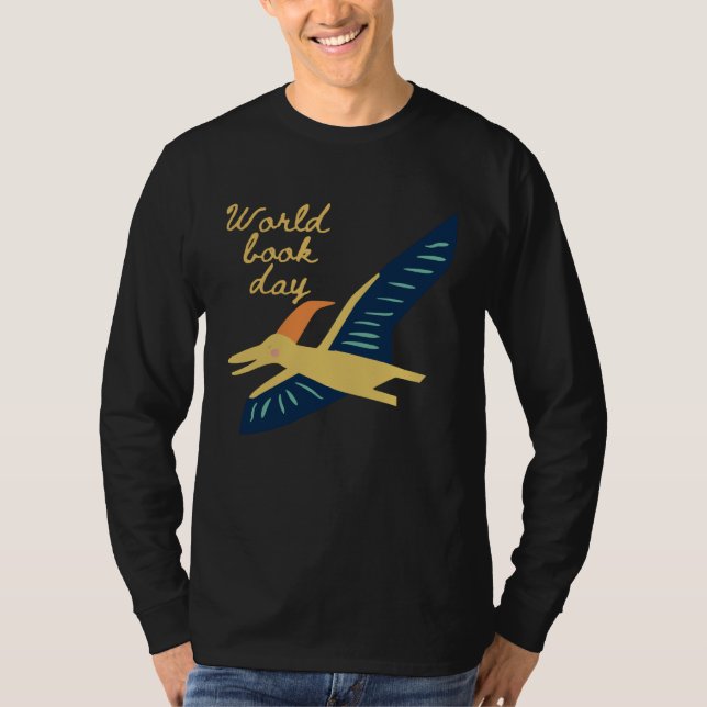 World Book Day Flying Dinosaur T-Shirt (Vorderseite)