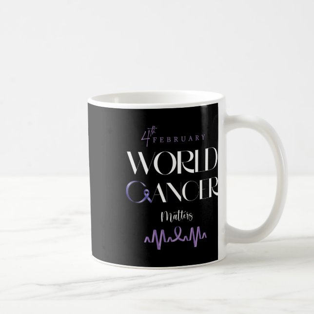World Cancer Day February Support 2022  Kaffeetasse (Rechts)
