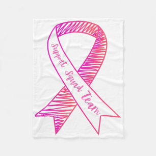 World Cancer Day Support Squad Team Brustkrebs Fleecedecke
