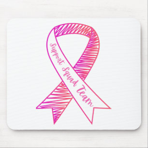 World Cancer Day Support Squad Team Brustkrebs Mousepad