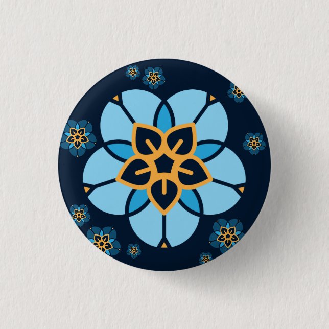 World Childless Week Abzeichen mehrfache Blume (na Button (Vorderseite)
