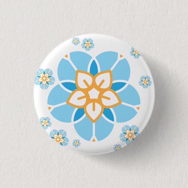 World Childless Week Abzeichen mehrfache Blume (we Button (Vorderseite)